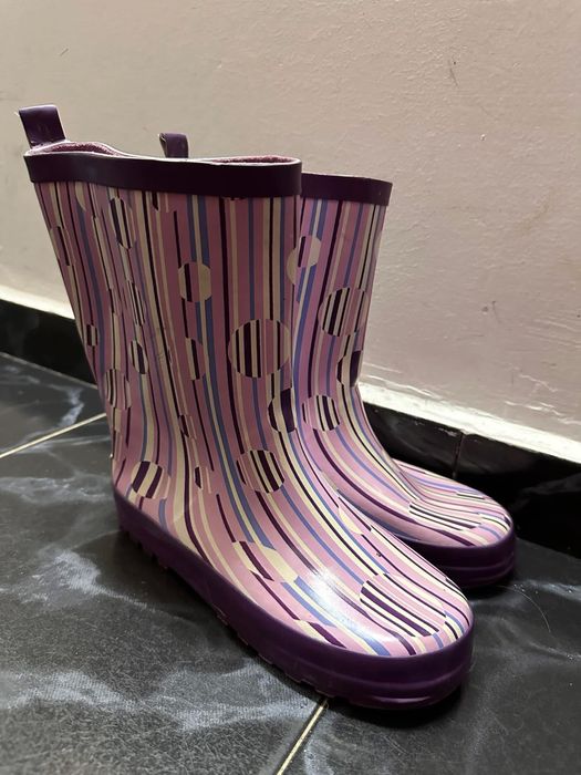 Лилави гумени ботуши н.34