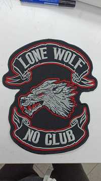 Patch brodat Lone Wolf 30/25 cm