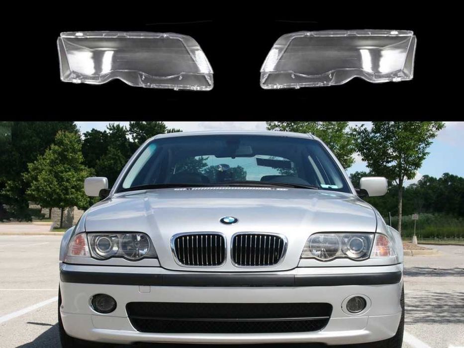 Стъкла за фарове на BMW 3 E46 (1997-2001) - 4 Врати