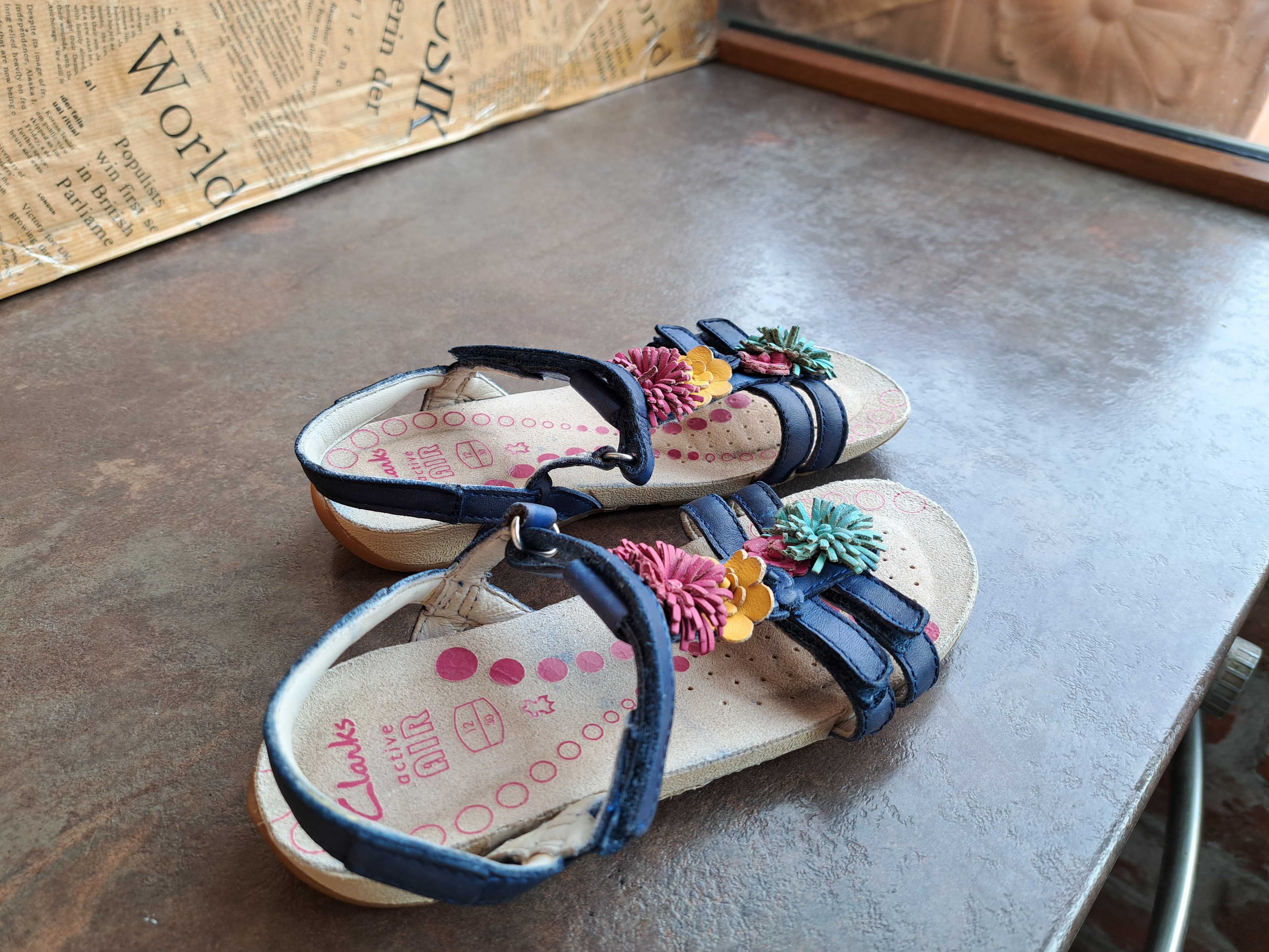 детски сандали,Clarks,летни отворени обувки за момиче,номер30