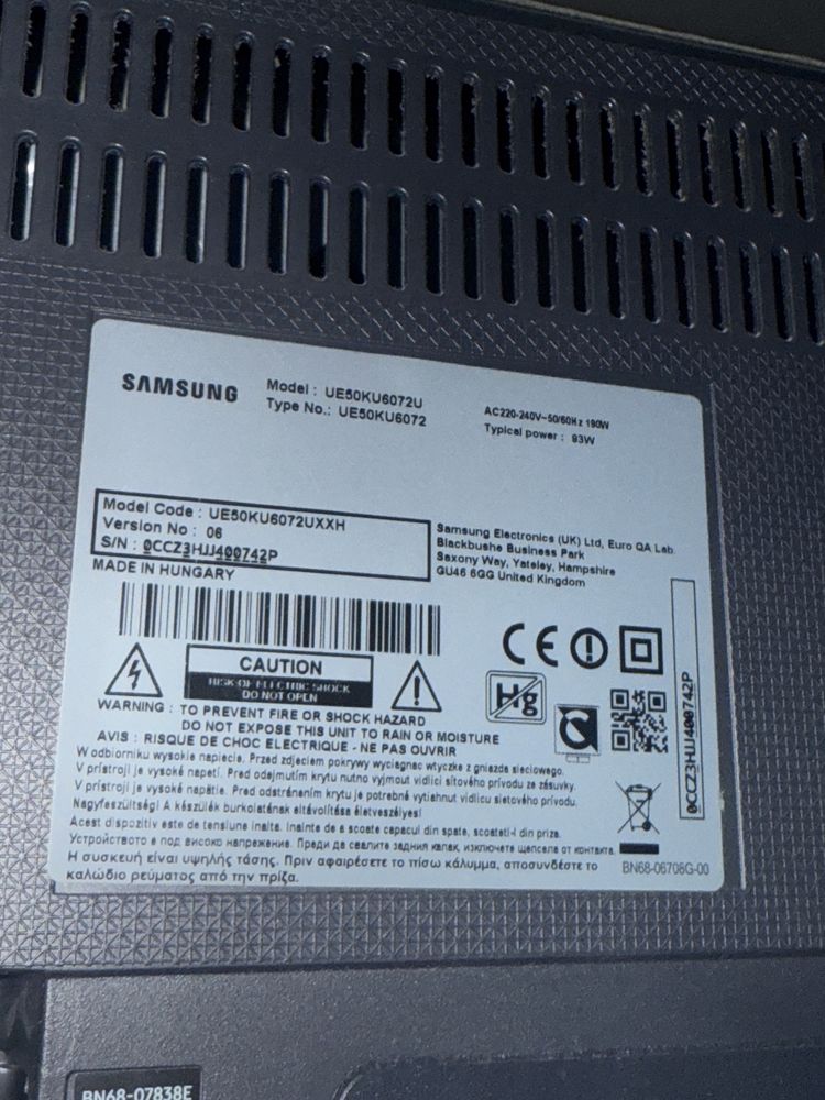 Se vinde televizor UHD 4k Samsung doagonala 125cm