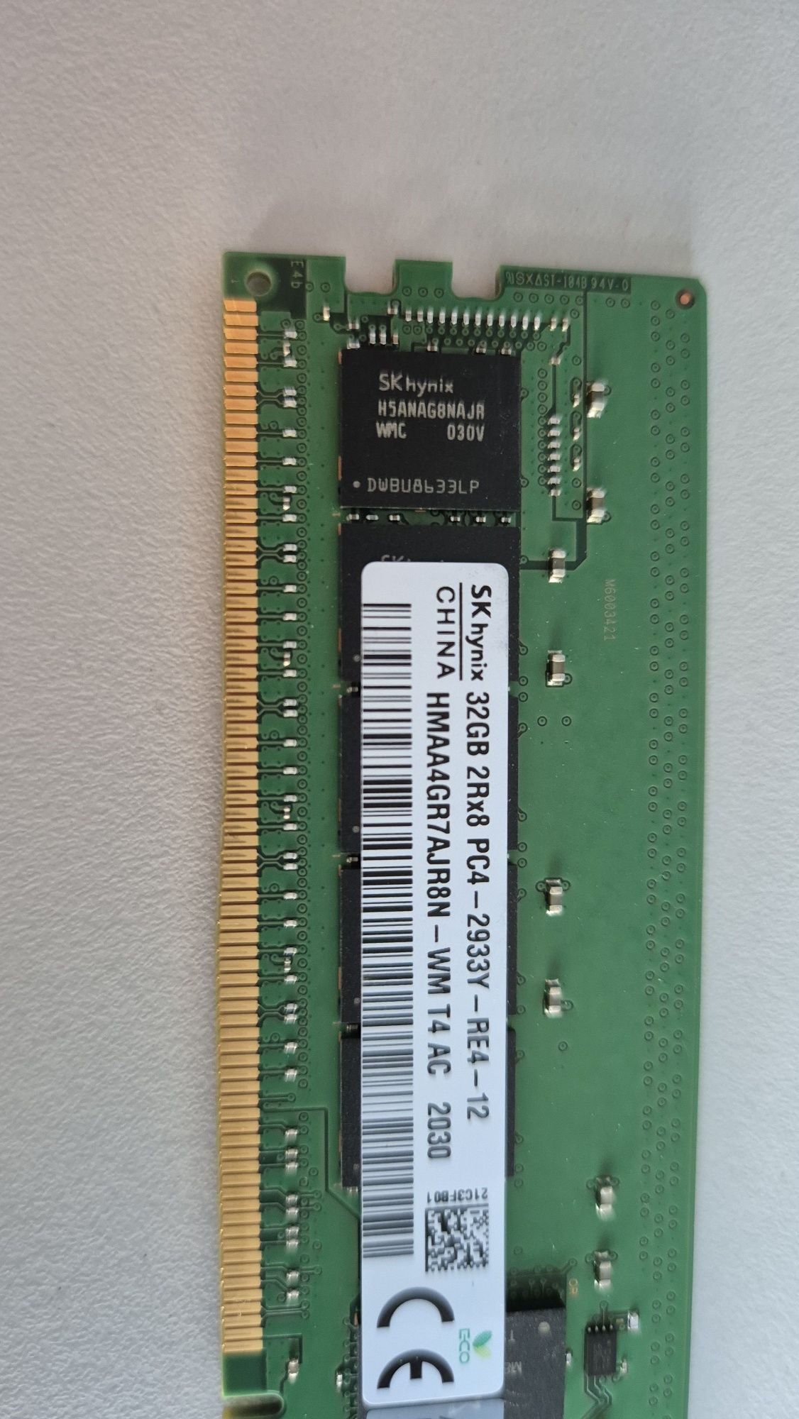 256GB DDR4-2933 hynix RDIMM Registered ECC ram server