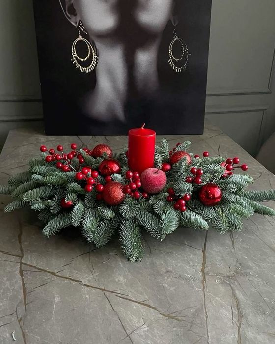 Новогодние композиции из нобилиса