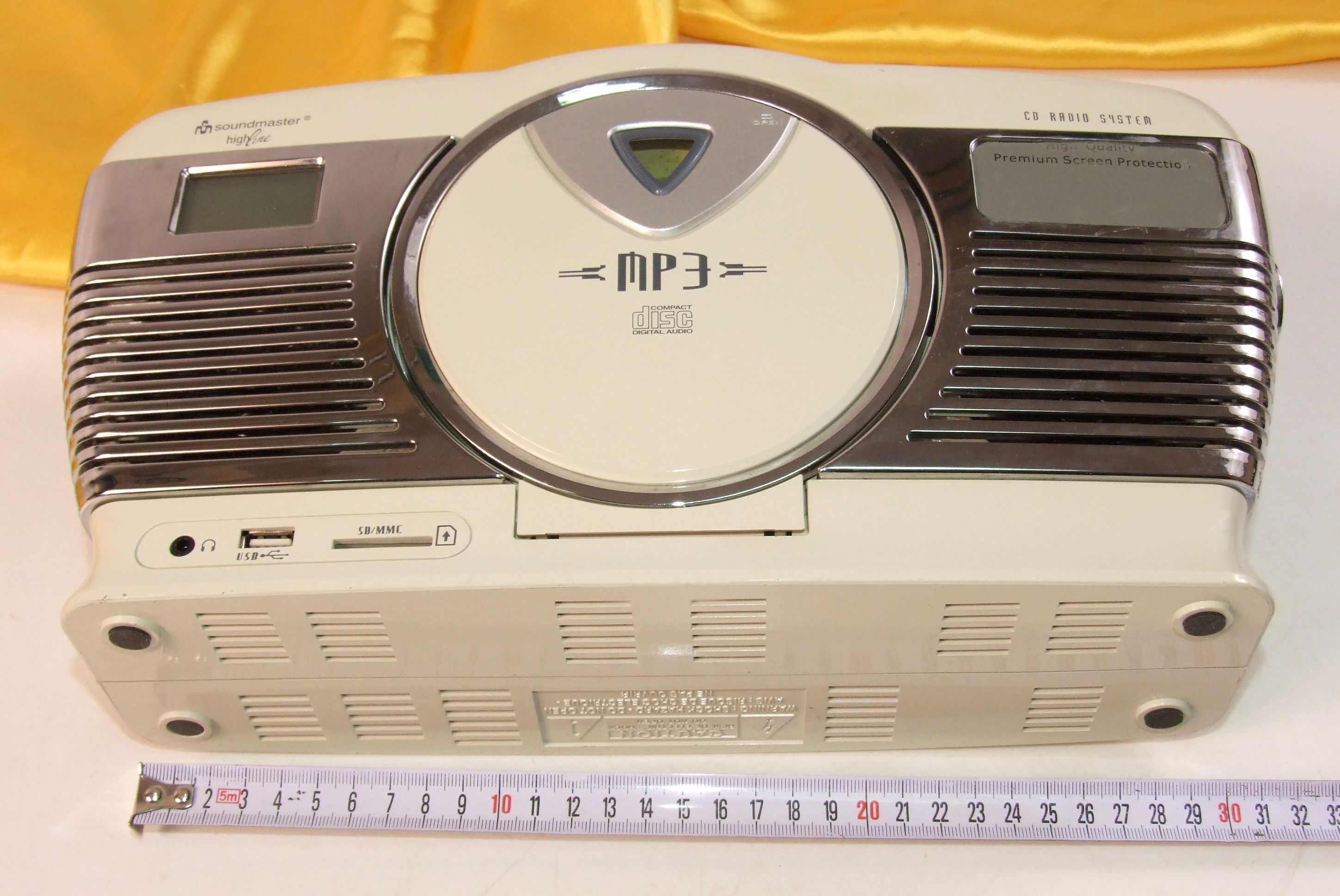 SOUNDMASTER: radio, ceas, CD+MP3 player, card SD, stick, Made GERMANY