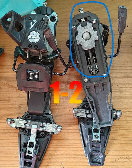 Ски туринг автомати Dunafit. Точкови панти Динафит.