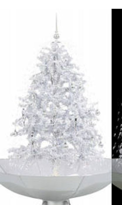 Новогодняя елка с эффектом падающего снега