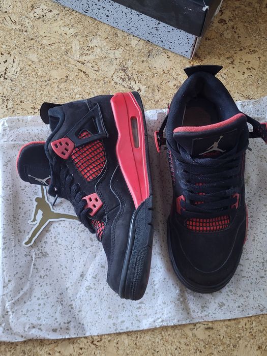 Air jordan 4 red thunder ( pereche reala de pe tts)