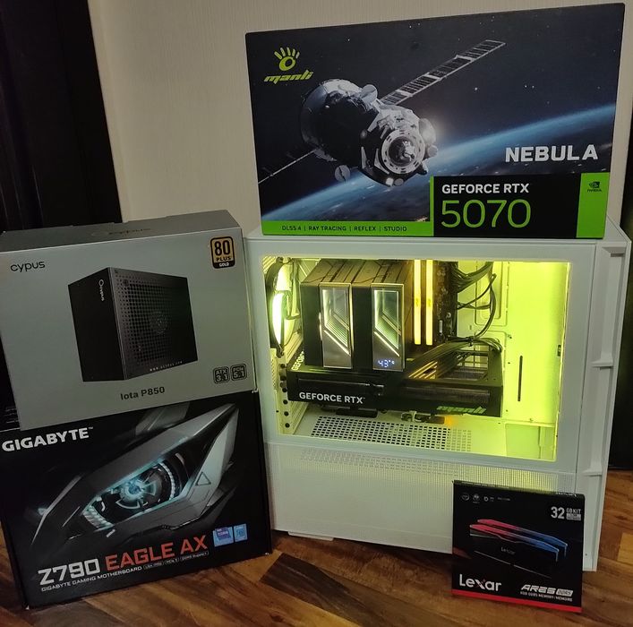 Core i7 14700K/RTX5070 12gb/Z790 Gigabyte Eagle/32gb DDR5/512gb ssd/