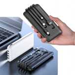 Power bank Мощна преносима батерия 10000mAh с вградени кабели