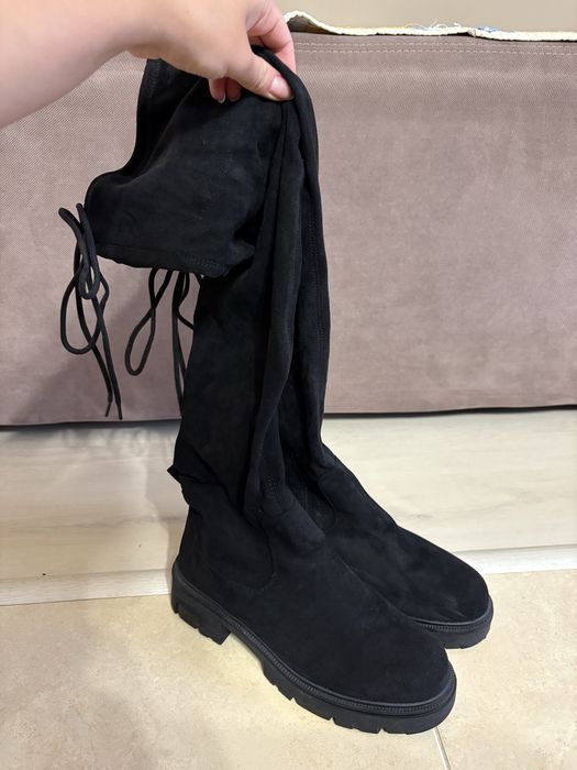 Дамски черни ботуши
