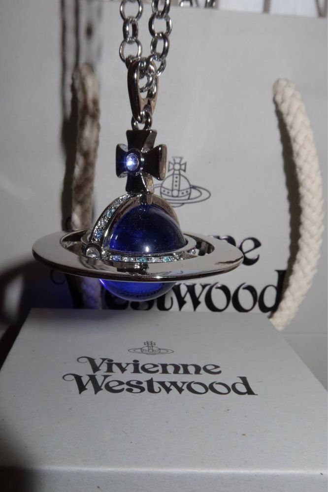 Vivienne Westwood Blue Orb necklace