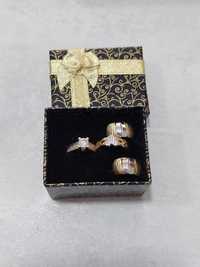 Дамски златни пръстени и обеци 14к