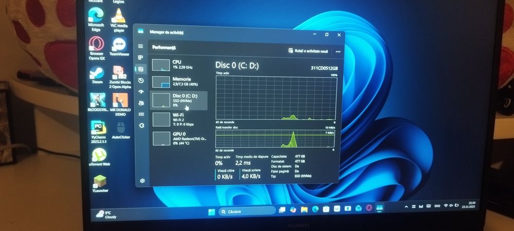 Huawei mate book d15 laptop de birou