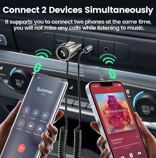Промо new версия УНИВЕРСАЛЕН Toocki Bluetooth audio AUX aдаптер