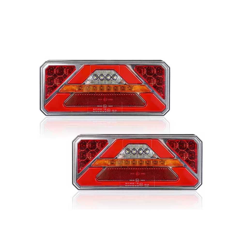 2 Броя LED Стопове с Неонова Светлина и Динамичен Мигач 12/24V