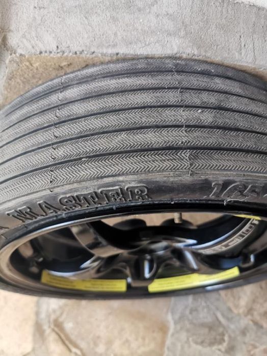 Сгъваема резервна гума, патерица 165 / 15/mercedes