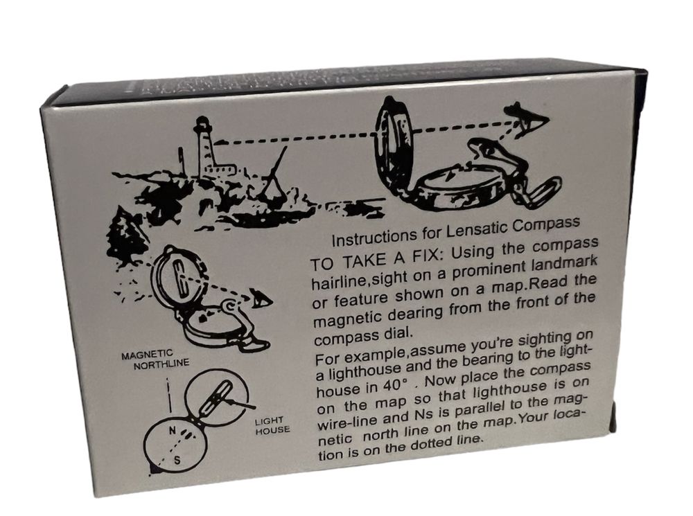 сгъваем компас метален за оцеляване военен компас туристически 1:25000