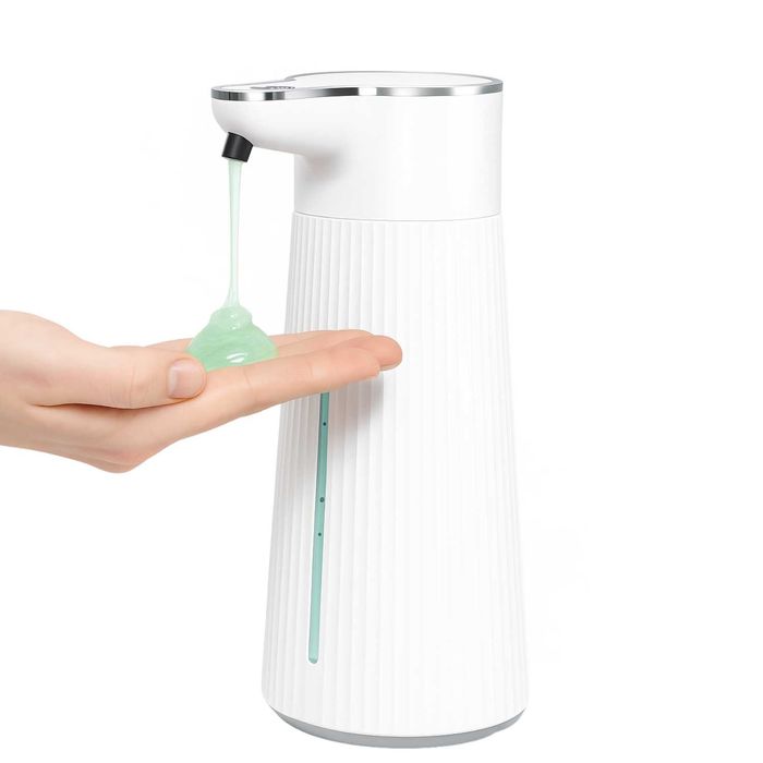 Dozator de sapun lichid sau spuma/ negru-alb/ rezistent apa/USB-C