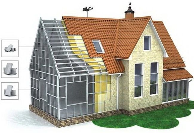 Vând casă pe structura metalica