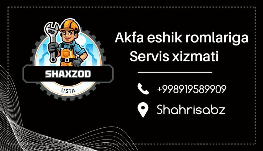 Akfa eshik va romlariga servis xizmati