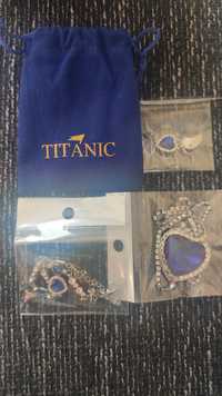 Комплект на Титаник - огърлица, обеци и гривна в оригинална опаковка.