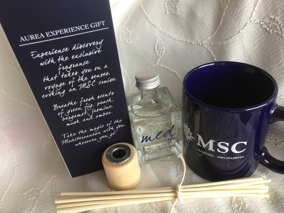 Луксозен ароматен дифузер за стая MED by MSC 100 ml + подарък чаша MSC