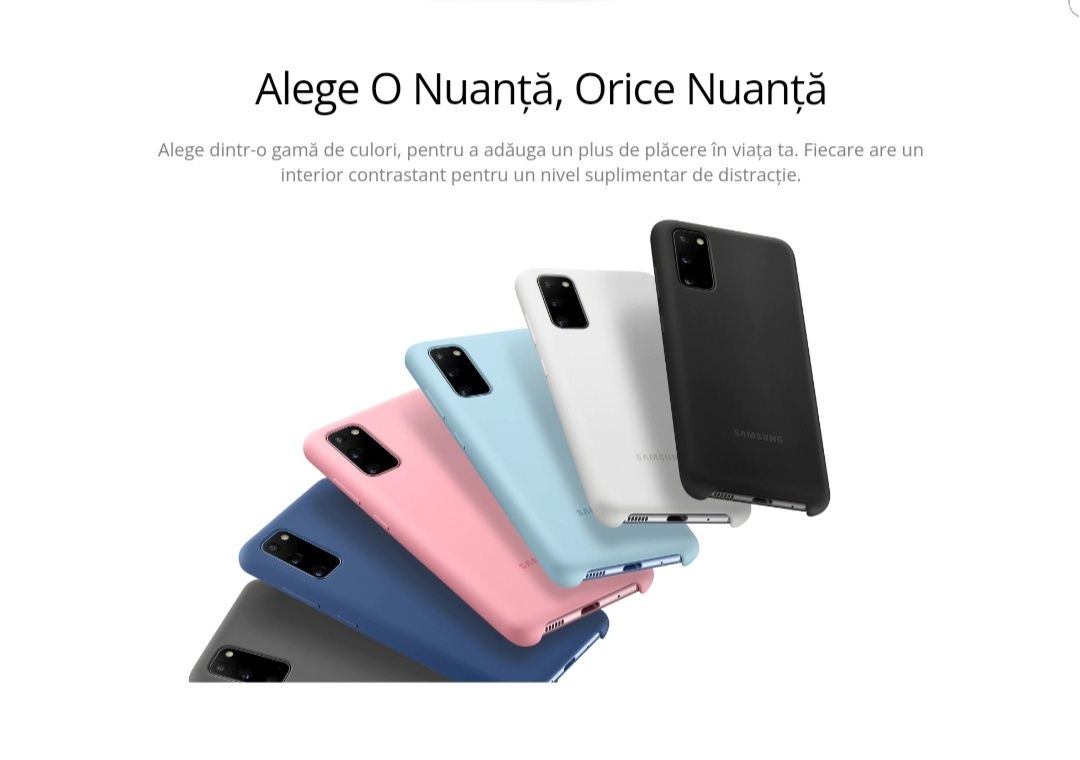 Husa silicon originala Samsung Silicone Cover S20+ S20 Plus 5G