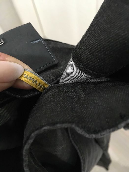 PINKO дамски дънки с естествена кожа US28