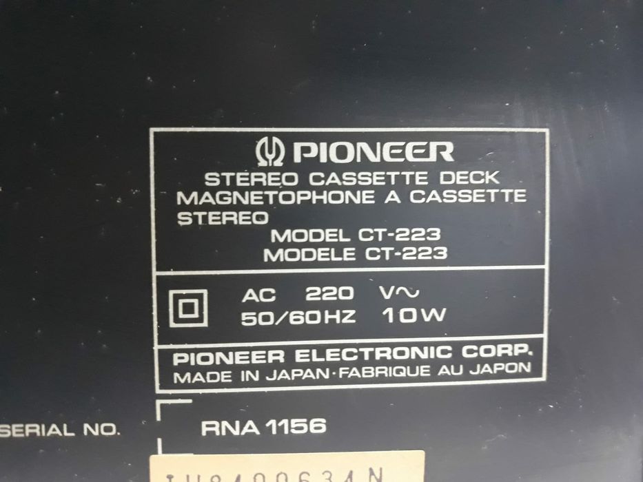 Casetofon deck Pioneer CT-223