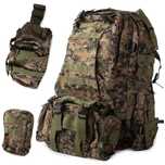 Rucsac tactic militar 48.5L impermeabil sistem MOLLE borseta detasabil