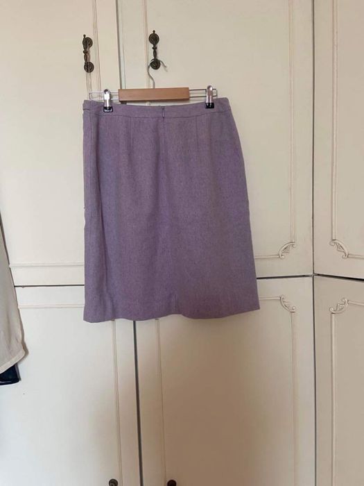 Лилава вълнена пола Ann Taylor LOFT