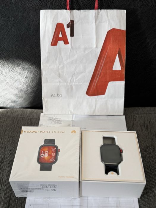 КАТО НОВ Huawei Watch Fit 4 Pro BT А1 Гаранция 2г Black Черен