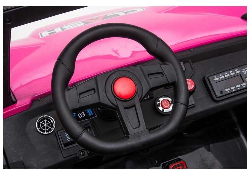 UTV electric cu 4 locuri, Kinderauto XXL Buggy 400W 24V 14Ah Pink