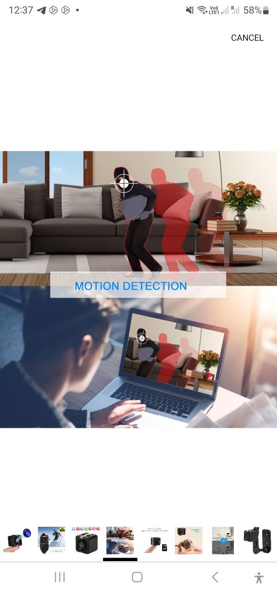 Mini camera spion full HD 1080 P