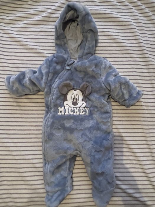 Плюшен гащеризон за новородено 0-1м