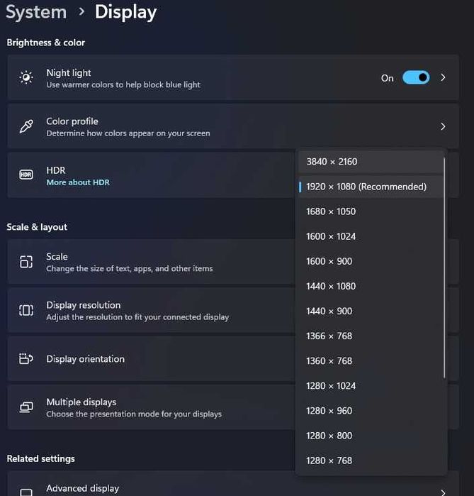 Monitor VG240Y 23,8 inch, 1 ms 165Hz 4k