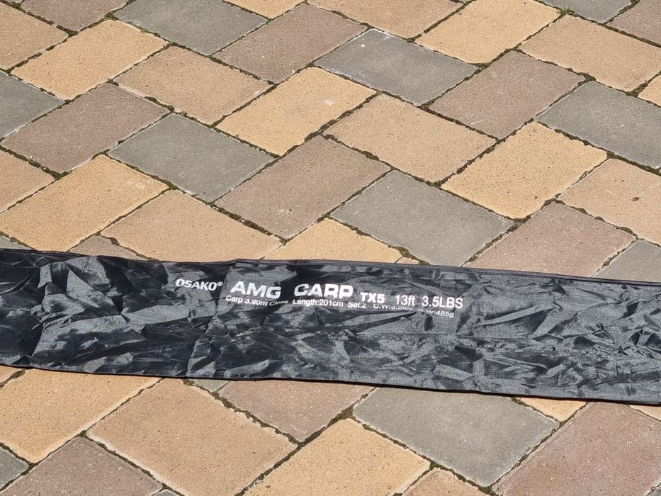 Vând set lanseta osako amg carp tx5 +mulineta osako lizard 6000
