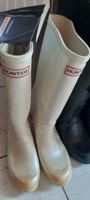 Vând cizme hunter mărimea 38 albe