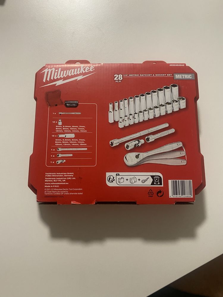 Гедоре Milwaukee 28 части Милоки