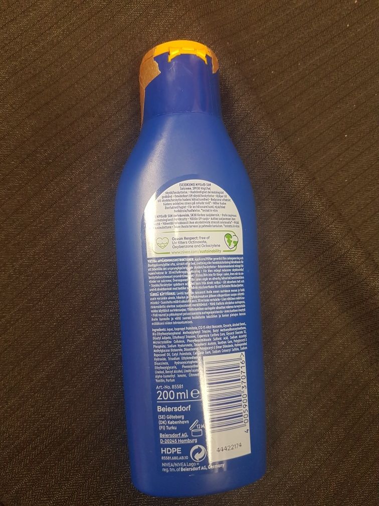Nivea crema de plajă