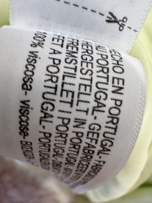 Rochie lunga satinata spatele gol galben lime Massimo Dutti marimea L