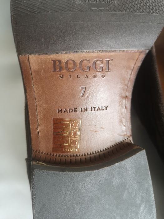 Boggi Milano, мъжки обувки естествен велур, номер 41