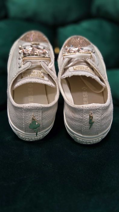 Кецове Converse с кристали Swarovski