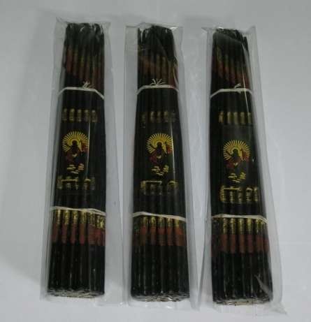 Свечи Иерусалимские черные пучковые.