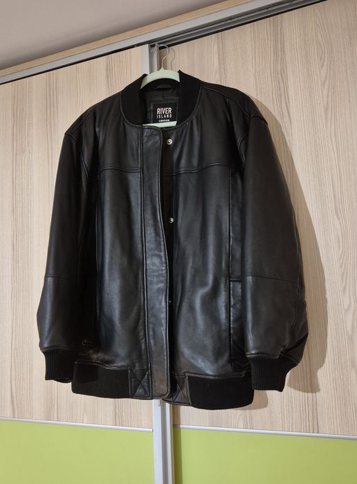 Ново кожено яке River Island, естествена кожа