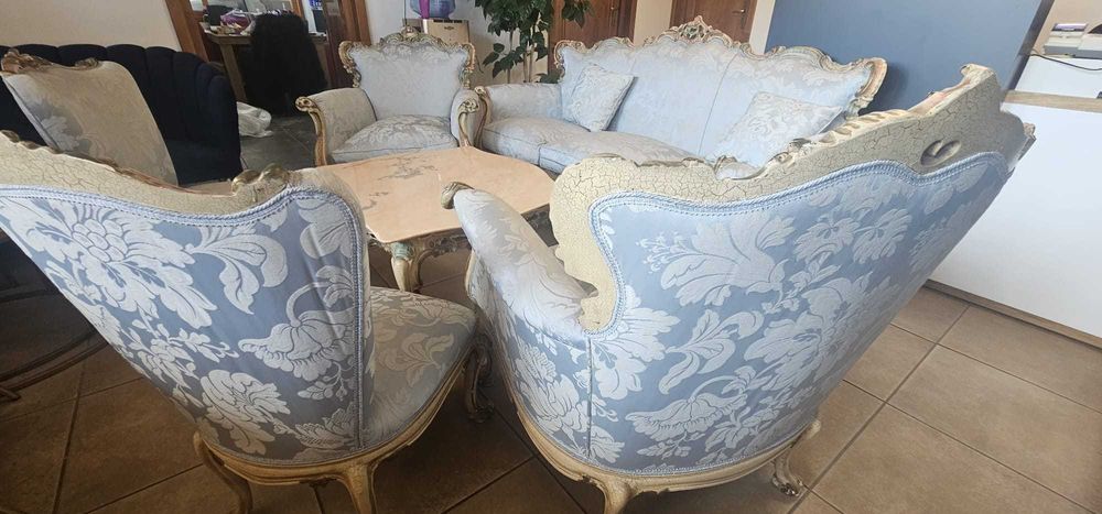Canapea superba in stil venetian cu 4 fotolii impecabila!