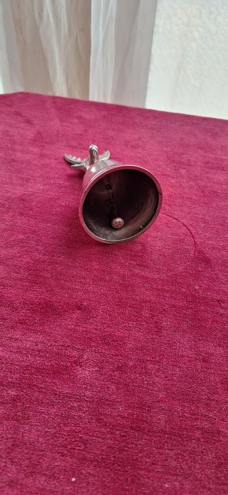 Clopotel din inox cu ornament cap de cerb