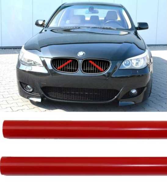 БМВ Е60 декоративни лайсни ленти пръчки решетки  червени BMW E60