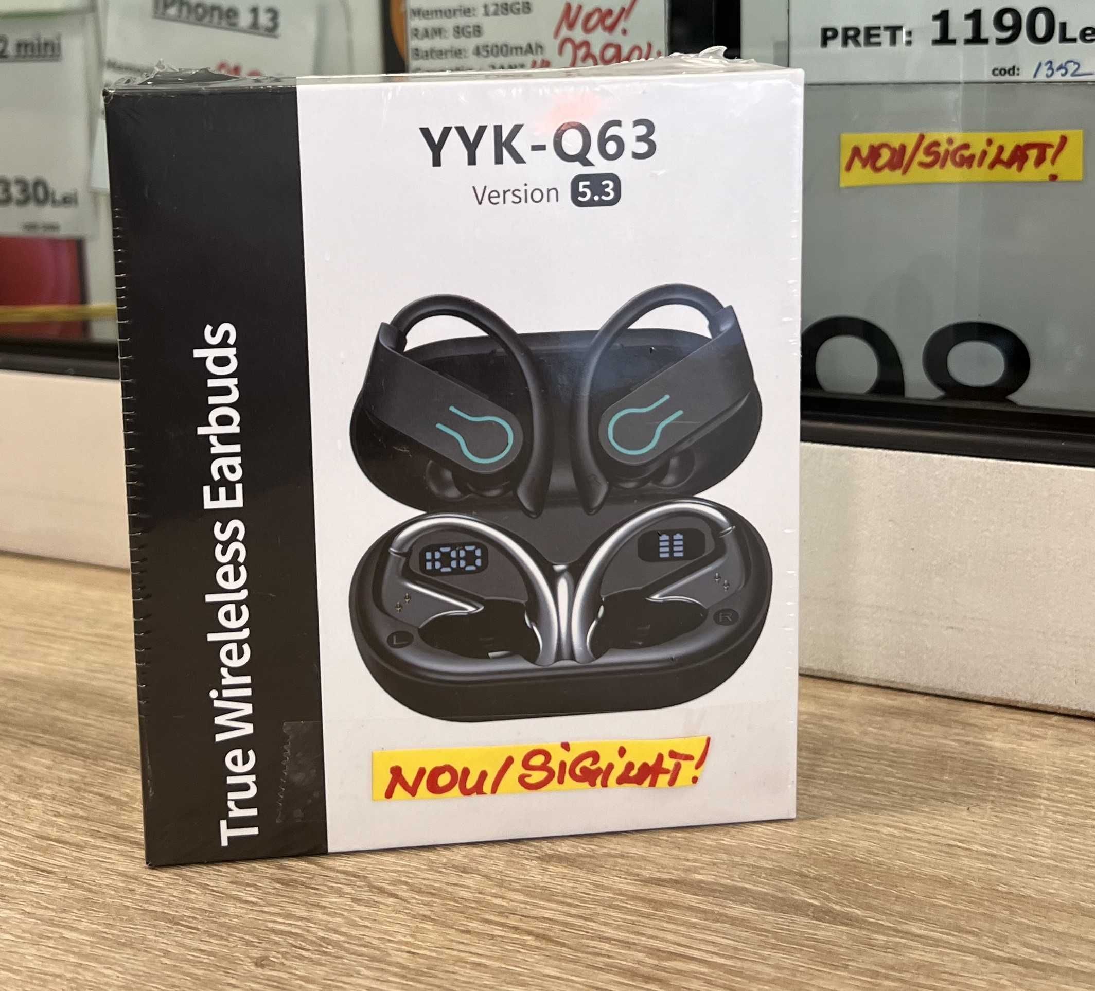 Căști True Wireleless Earbuds YYK-Q63 NOI/Sigilate!