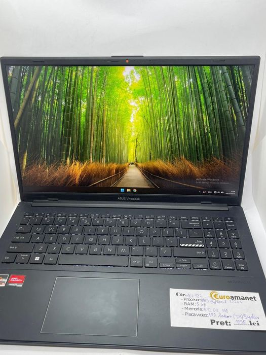 Laptop ASUS VivoBook Go 15 E1504FA, procesor AMD Ryzen 5 7520, -A-